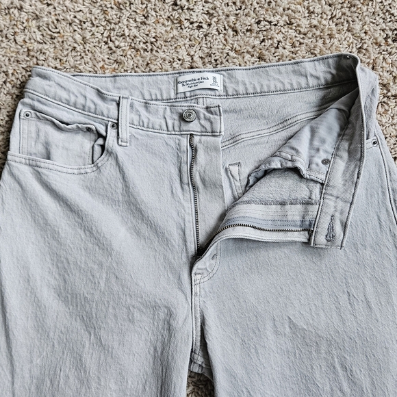 βοΈ Abercrombie & Fitch 90s Relaxed High-Rise Wide-Leg Jeans 30 / 10S #1217 - Picture 7 of 14